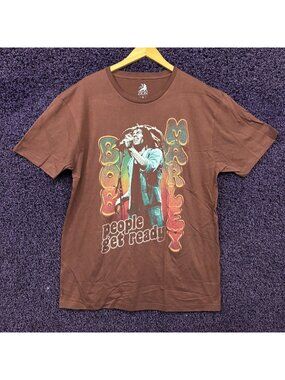 Bob Marley People Get Ready One Love Reggae Icon T-Shirt XL